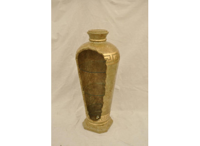 XXL Medusa Antik Stil Vitrine Bar Boden Vase Schrank Vintrinen Säule 127cm Neu