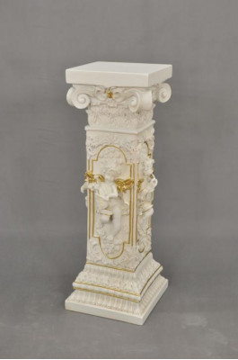 Design Säule Amoretten Skulpturen Figuren Dekoration Deko Ständer Blumen Sockel