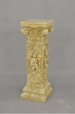 Design Säule Amoretten Skulpturen Figuren Dekoration Deko Ständer Blumen Sockel