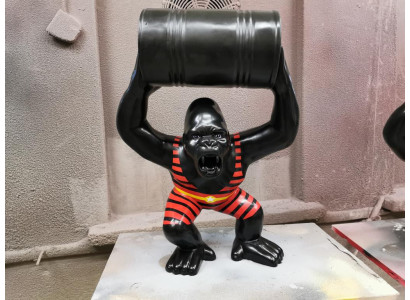Designer Figur Statue Moderne Figuren Statuen Dekoration Deko Gorilla Garten Neu
