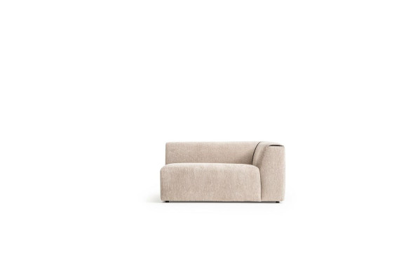 Ecksofa Beige L-Form Wohnlandschaft Eckcouch Sofa Moderne Couch