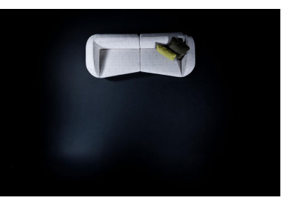 Designer Graues Sitzsofa Polstermöbel Wohnzimmer Modern Viersitzer Neu