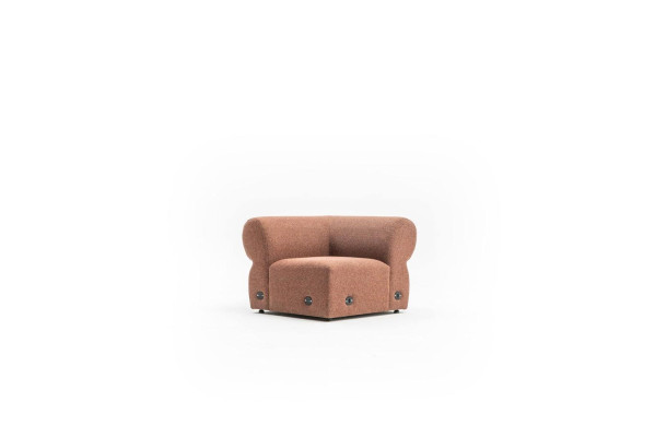 Brauner Polster Dreisitzer Luxus Wohnzimmer Sofa Modernes Design Couch