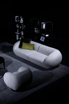 Sofa-Set Wohnzimmermöbel Fünfsitzer Viersitzer Sessel Set Designer Möbel