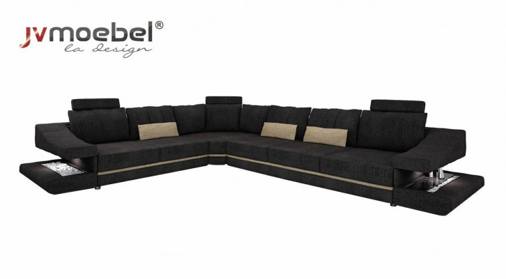 Wohnzimmer Textil neu L-Form Sitz Schlafsofa Möbel Ecksofa Couch Polstermöbel