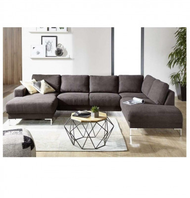 Wohnlandschaft Ecksofa U-Form Couch Sitz Polster Set Garnitur Modern