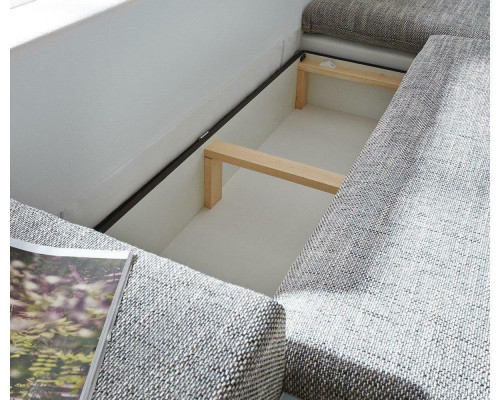 Schlafsofa Design Ecksofa L-form Bettfunktion Textil Couch Sofas Stoff