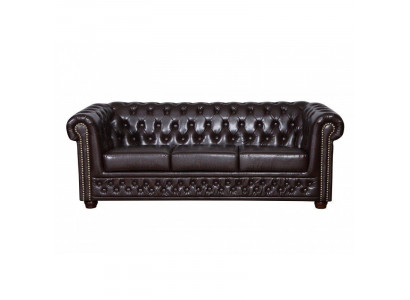 Chesterfield Sofagarnitur Sofa Polster Design Leder Stoff Garnituren 3+2 Couch