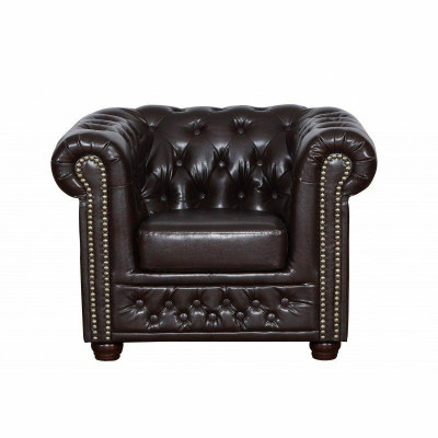 Chesterfield Sofagarnitur Sofa 3+1 Couch Polster Set Sofas Couchen Leder Möbel
