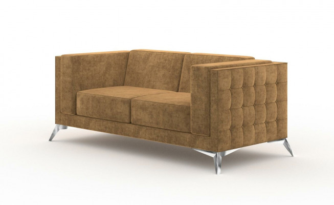 Chesterfield Polster Couch Stoff Couchen Sofa Sitz Garnitur Zweisitzer 2 Sitzer