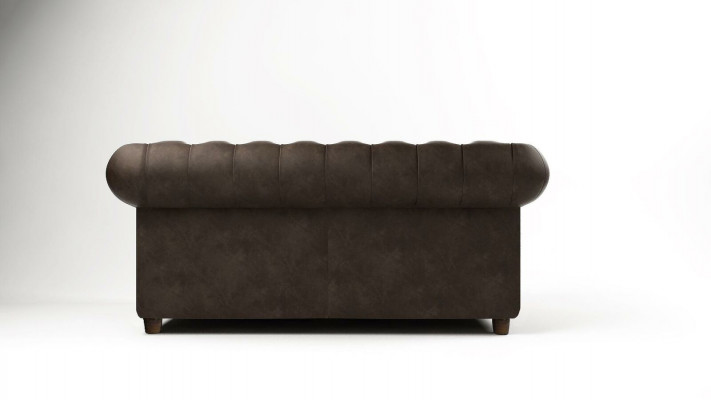 Chesterfield Couch 2 Sitzer Polster Sitz Textil Stoff Couchen Leder Sofas Sofa