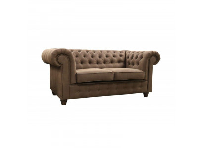 Chesterfield Büro Office Sofa Couch Textil Design Sitz Polster Cambridge Sofas