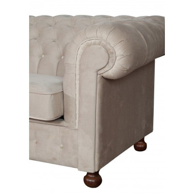 Chesterfield 1 Sitzer Fernsehsessel Club Lounge Relax Sessel Textil Leder Sofas