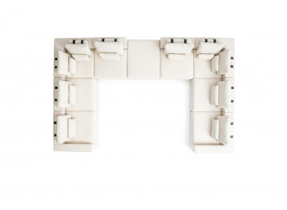 Ecksofa L Form Wohnzimmer Couch Textil Möbel Design Modern Polstersofa