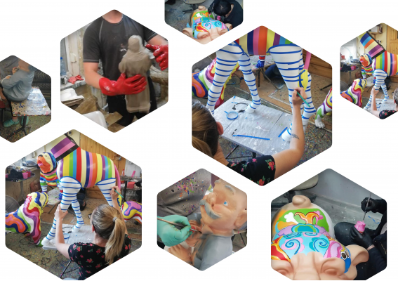 Design Figuren Skulpturen Moderne Dekoration Kamel Skulptur Deko Skulpturen Neu