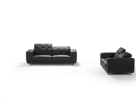 Ledersofa Wohnlandschaft 3+2 Sitzer Garnitur Design Modern Sofa Leder