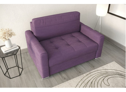 Sessel Relax Textil Lounge Club Polster Design Couch Sofa Sitzer Luxus Lila Neu