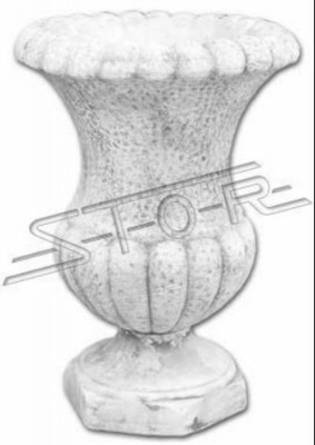 Blumenkübel Natur Pflanz Kübel Dekoration Figur Blumentöpfe Garten Vasen