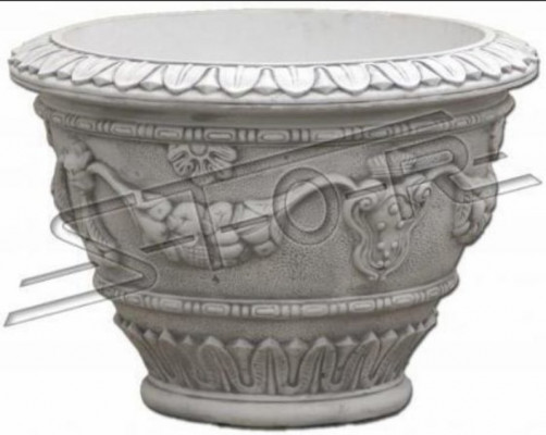 Blumenkübel Natur Pflanz Kübel Dekoration Vasen Figur Garten Blumentöpfe