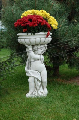 Blumenkübel Pflanz Kübel Dekoration Figur Natur Garten Blumentöpfe Vasen