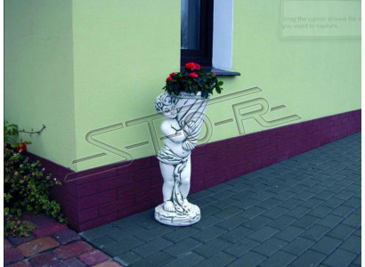 Blumenkübel Pflanz Kübel Dekoration Garten Blumentöpfe Vasen Figur Natur