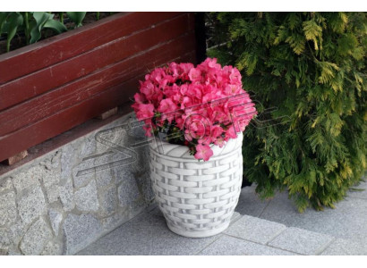 Blumenkübel Pflanz Kübel Dekoration Vasen Figur Natur Garten Blumentöpfe