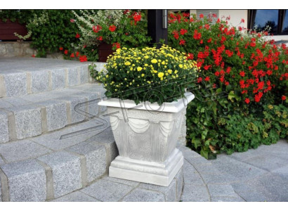 Blumenvase Blumen Kasten Garten Stein Dekoration Deko Blumen