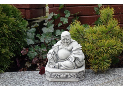 Buddha Skulptur in Steinoptik. Große Skulptur Dekorative für Garten Figur