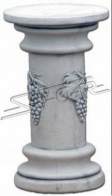 Dekoration Säule Säulen Stein Antik Stil Römische Blumenstander Weiß Ständer
