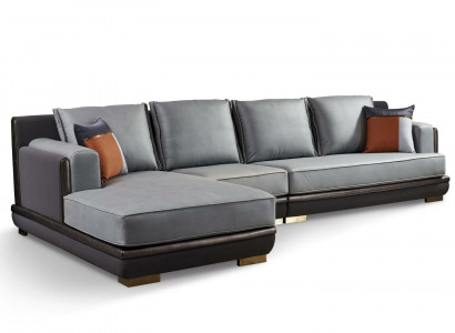 Design Esk Ecksofa L form Modern Sofas Ledersofa Couch Wohnlandschaft