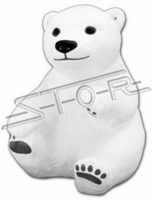 Eisbär Figur Statue Bär Garten Dekoration Figuren Statuen deko Figur
