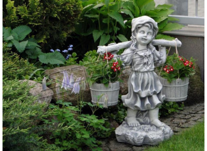 Figur Blumenkübel Pflanz Dekoration Kübel Blumentöpfe Dekor Figur Garten