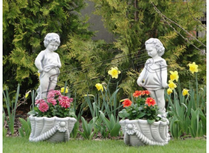 Figur Blumenkübel Pflanz Dekoration Kübel Blumentöpfe Figur Dekor Garten