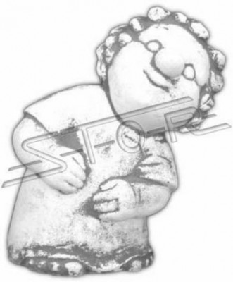 Figur Blumenkübel Pflanz Kübel Dekoration Figur Blumentöpfe Dekor Garten