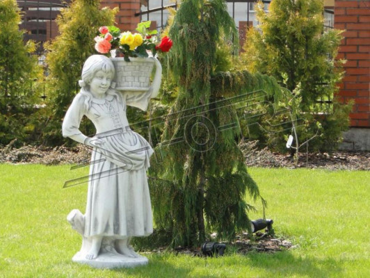 Frau 108cm Skulptur Design Figur Statue Garten Figuren Statuen