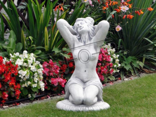 Frau 57cm Skulptur Design Figur Statue Garten Figuren Statuen
