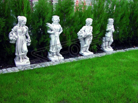 Frau 75cm Skulptur Design Figur Statue Garten Figuren Statuen
