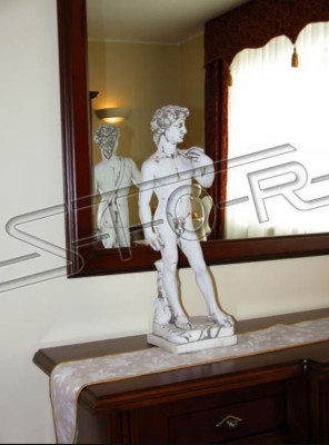 Garten Dekoration 59cm David Terrasse Stein Figuren Figur Deko Skulptur Sofort