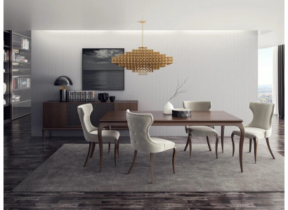 Luxus Esszimmer Set 6tlg Neu Esstisch 4x Stühle Einrichtung Sideboard