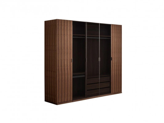 Schlafzimmer Modern Kleiderschrank Holzschrank Design Schrank Glastüren