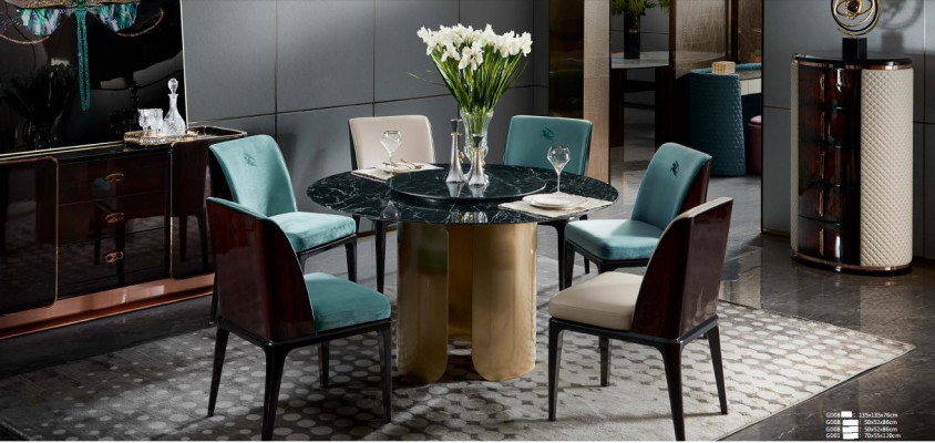 Stuhl Blau Esszimmer Moderne Stühle Design Möbel Luxus Designer Einrichtung Neu