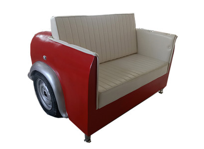 Cadillac Car Autosofa Diner Sofa Couch Auto Möbel USA Einrichtung Deko Modell