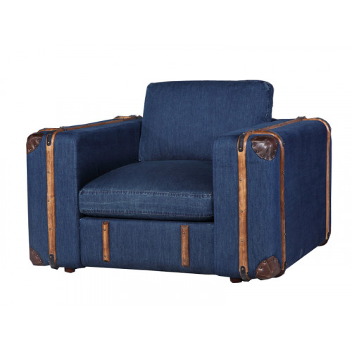 Design sessel Koffer Textil Couch Polster Einsitzer Sofas wohnzimmer möbel retro