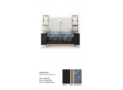 Schwarzes Italienisches Badezimmer Waschbecken Klassisches Kabinett Waschbecken