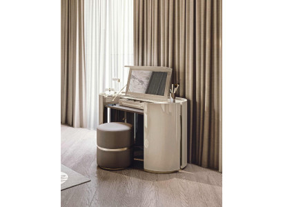 Schminktisch mit Spiegel Schlafzimmer Möbel Design Nachttisch Hocker 2tlg. Neu