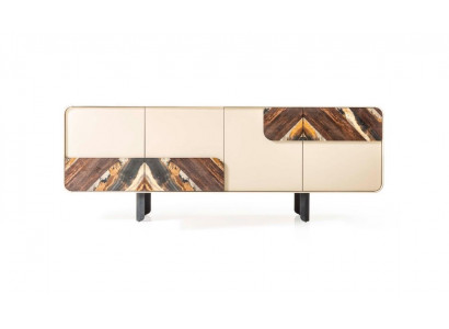 Anrichte Sideboard Kommode Beige Holz Modern Möbel Schrank Design