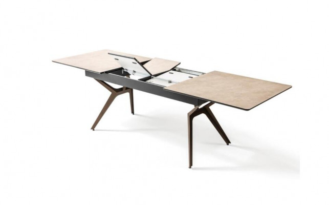 Esszimmertisch Küchentisch Ausziehbarer Design Modern Holz Grau Tisch