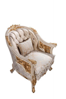 Luxus Chesterfield Sofagarnitur 3+1Sitzer Klassische Sofa Barock Polster Sitz