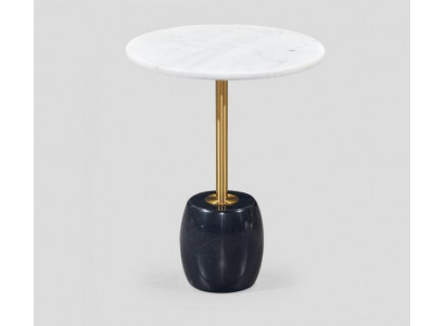 Designer Runder Beistelltisch Mit Marmorplatte Hochwertiger Couchtisch