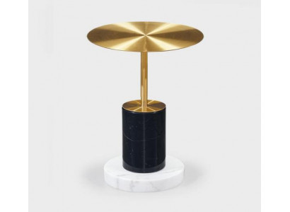 Moderner Golderner Marmor Beistelltisch Wohnzimmer Tische Rund Design
